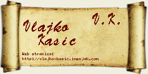Vlajko Kašić vizit kartica